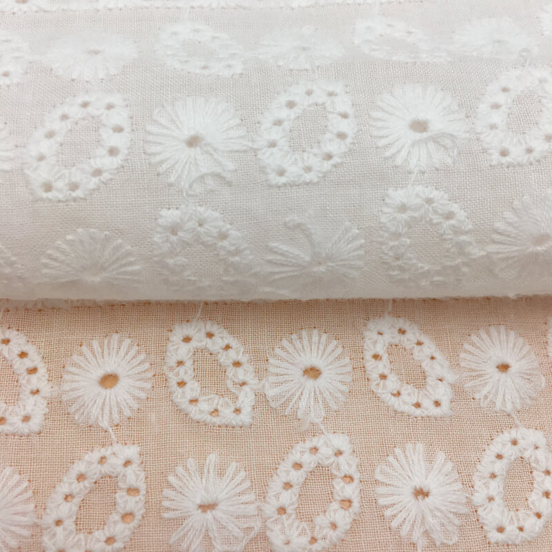 100% Cotton Embroidered Fabric for Women's Wear Wholesale Supplier 4